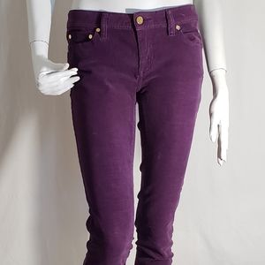 Tory Burch Violet Low-Rise Corduroy Size 27